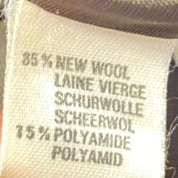 Vintage Mondi 36 Women's Wool Plaid Blazer Brown & Gray Oversized Back Belt - Picture 12 of 12